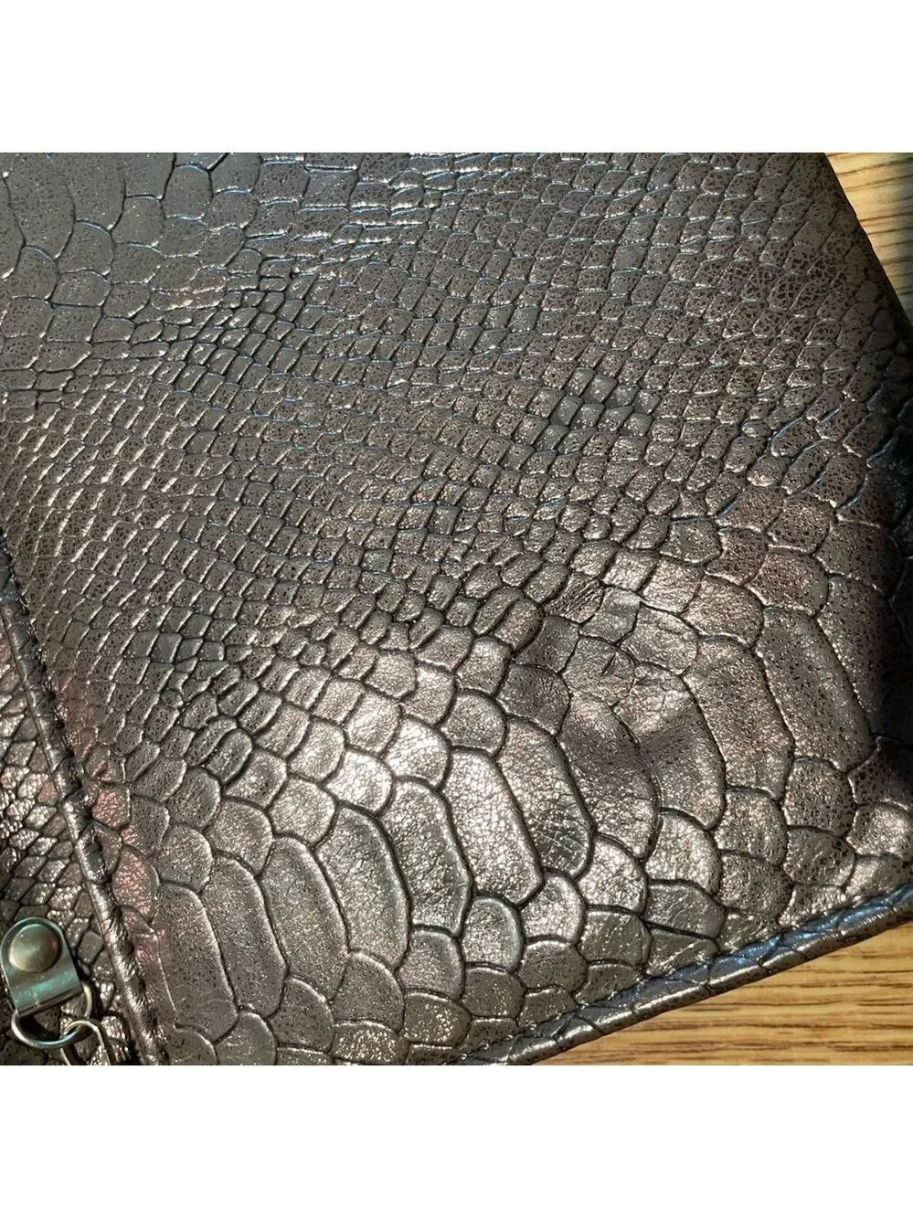 Copper Faux Animal Print Clutch/Shoulder Bag Animal Print